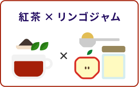 紅茶×リンゴジャム